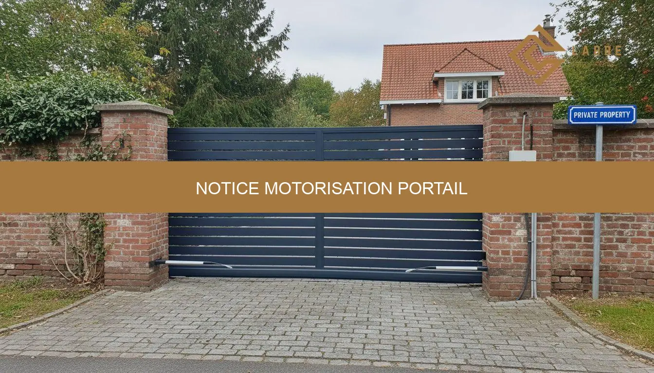 notice motorisation portail : guide complet fiable