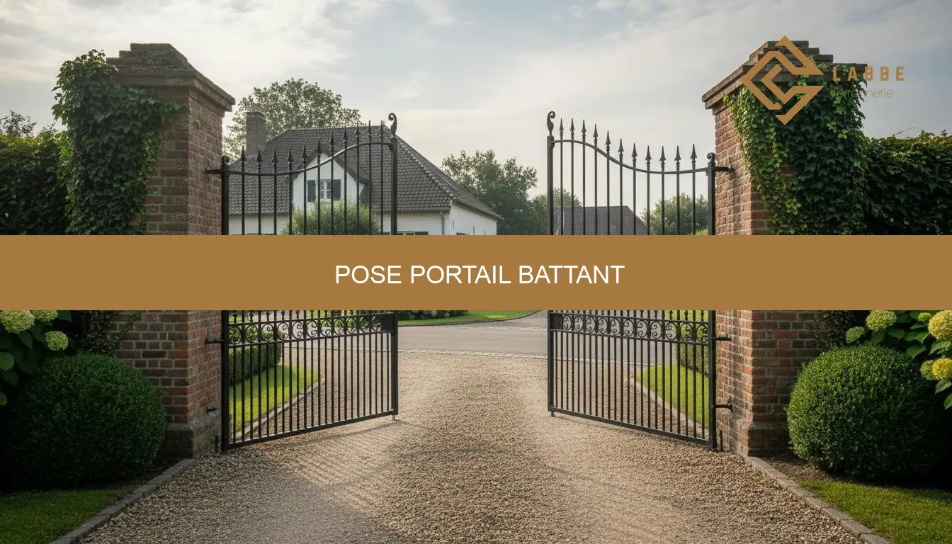 Pose portail battant : guide pratique et devis